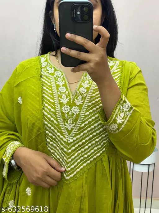 Plus Size Kurti Pant Dupatta Set S-7XL | Premium Rayon Fabric | Casual & Party Wear - p-agm5ua - Image 2