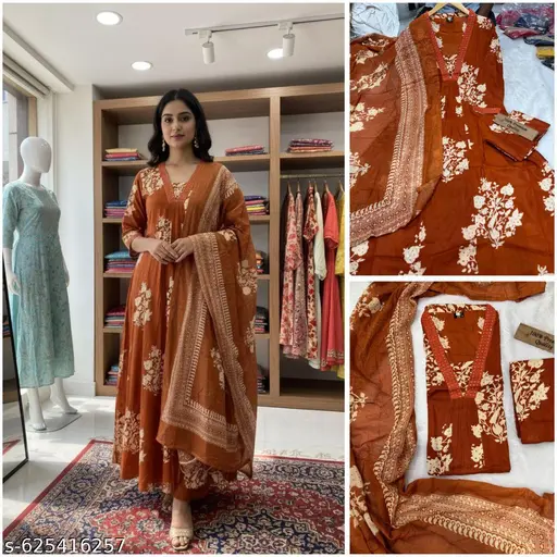 STLISH KURTA SET WITH DUPATTA - p-accu9t - Image 4