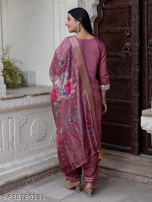 Exquisite Kurti and Dupatta Sets | Timeless Elegance | Women's Ethnic Wear | Indian Wear | Festive Wear | Casual Wear | Designer Kurtis | Silk Kurtis | Cotton Kurtis | " - p-akbguj - Image 2