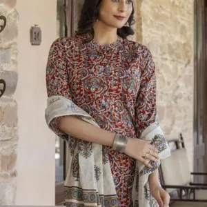 Women Prined Kurta Set With Dupatta - p-ak5pzj