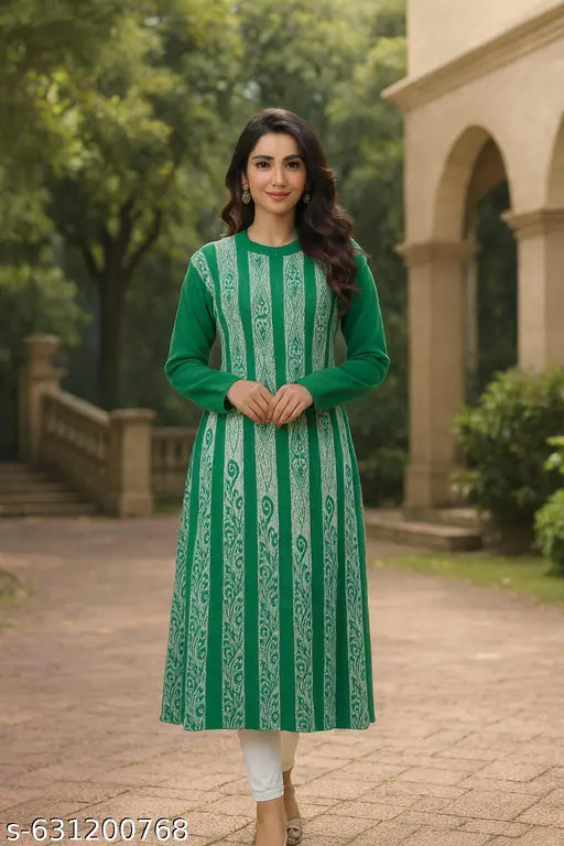 Trending and Fancy Woollen Frock Set - p-afstmo