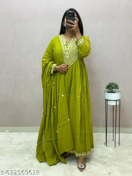 Plus Size Kurti Pant Dupatta Set S-7XL | Premium Rayon Fabric | Casual & Party Wear - p-agm5ua - Image 3