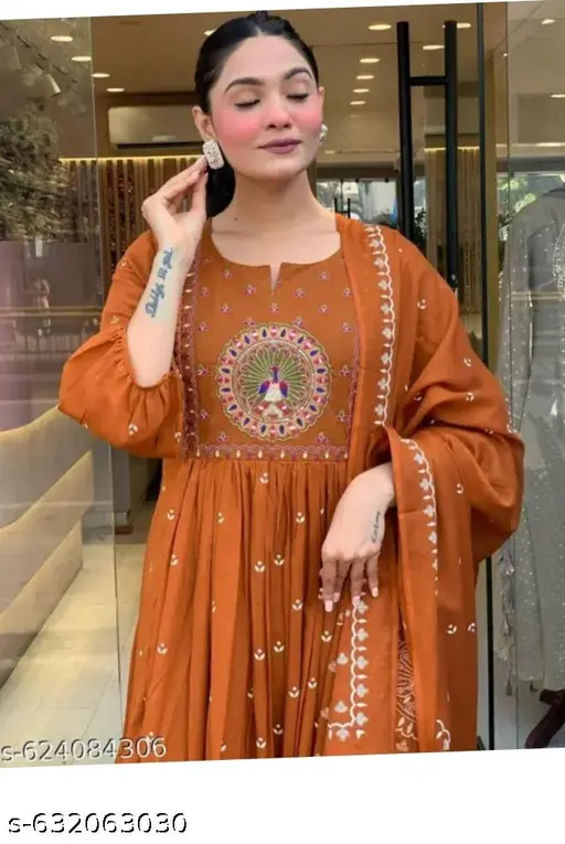 Embroidery work kurta set 1 - p-agbaye